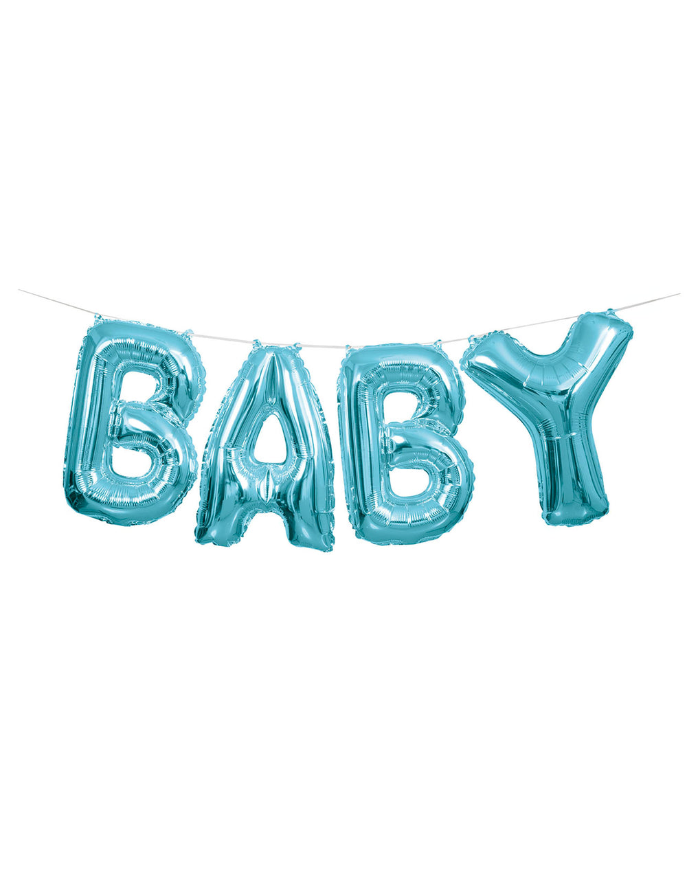 Ballons aluminium lettres baby pour guirlande bleu