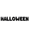 Guirlande de ballons aluminium Halloween lettres noires