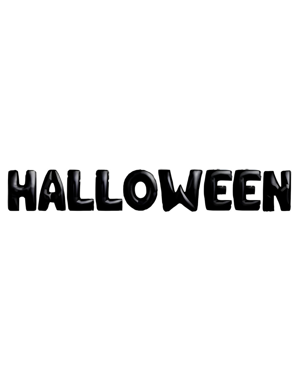 Guirlande de ballons aluminium Halloween lettres noires