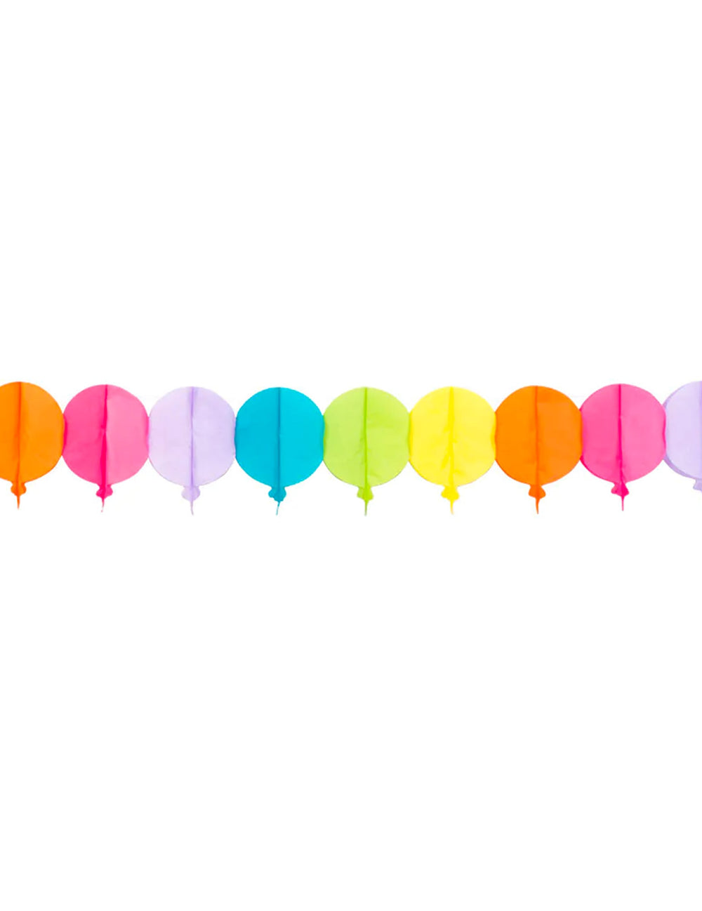 Guirlande ballons en papier pour fête multicolore