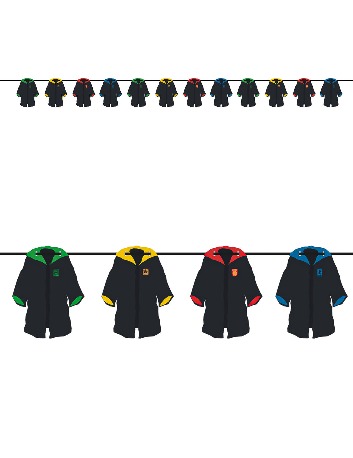 Grinalda Brasões das Casas Harry Potter™ 3,6 m