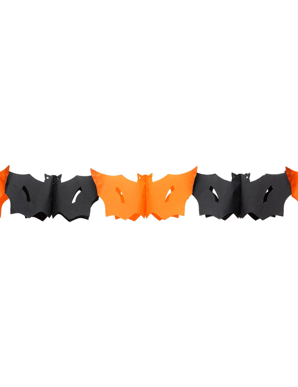Guirlande chauve-souris Halloween pour décoration orange et noire