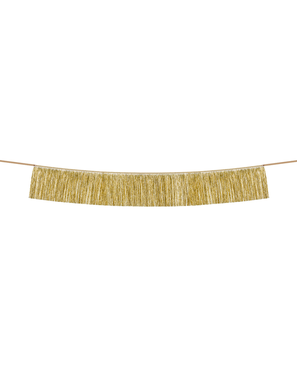 Guirlande de fils à franges dorés pour fête 135 cm