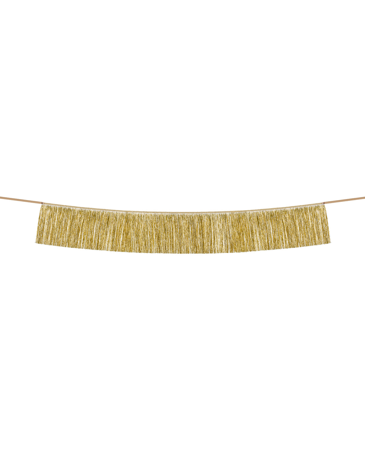 Guirlande de fils à franges dorés pour fête 135 cm