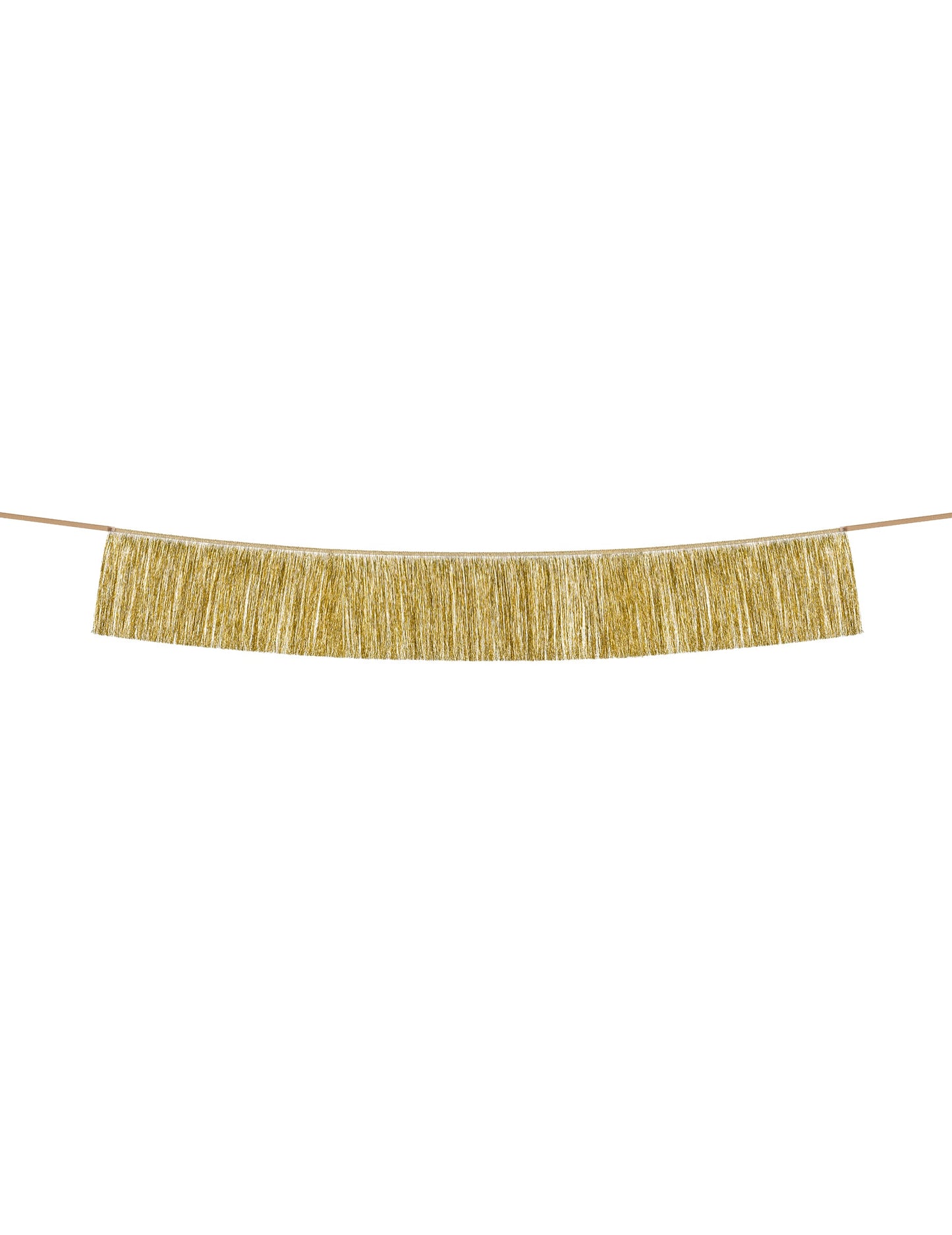 Guirlande de fils à franges dorés pour fête 135 cm