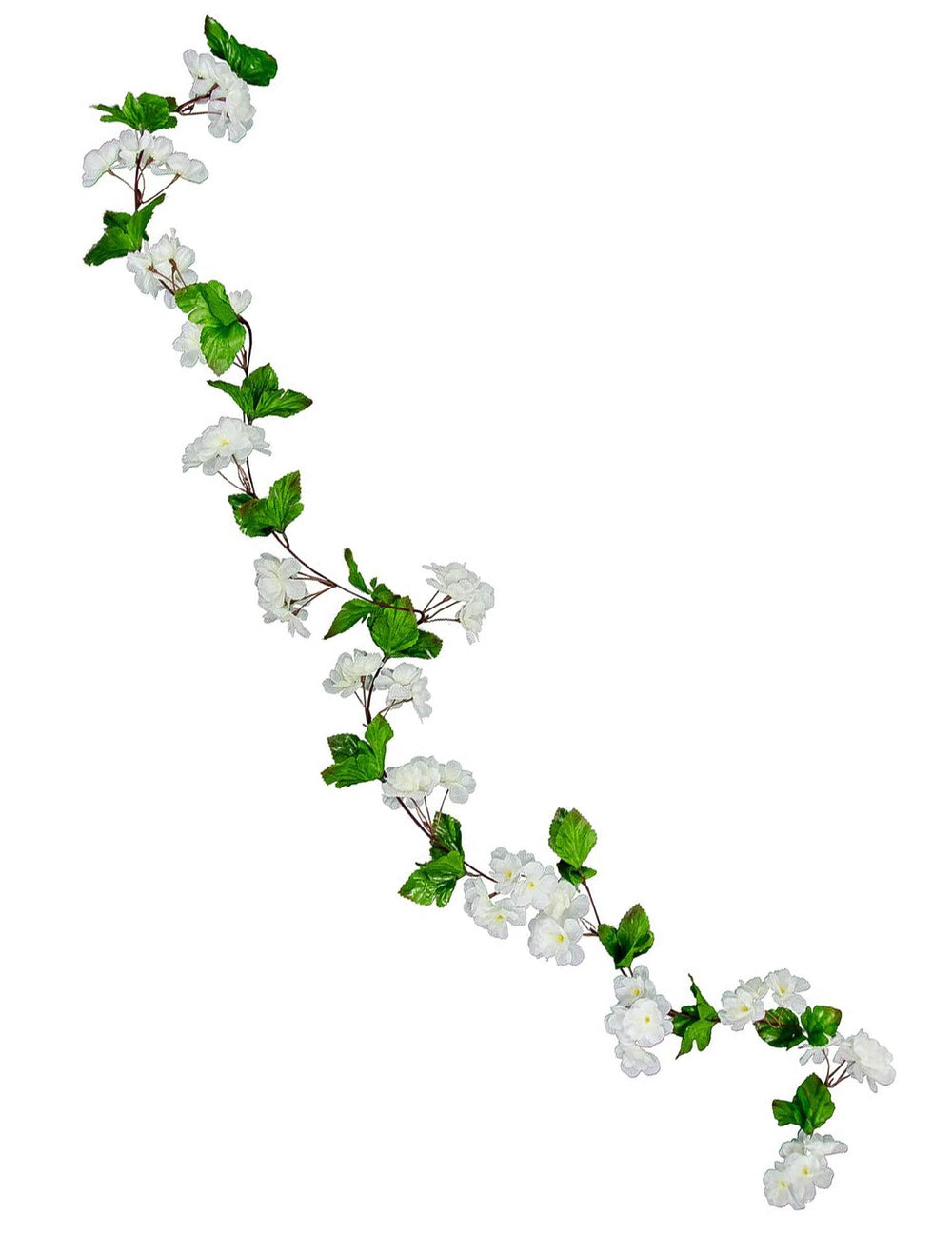 Guirlanda de flores de cerejeira branca para casamento zen