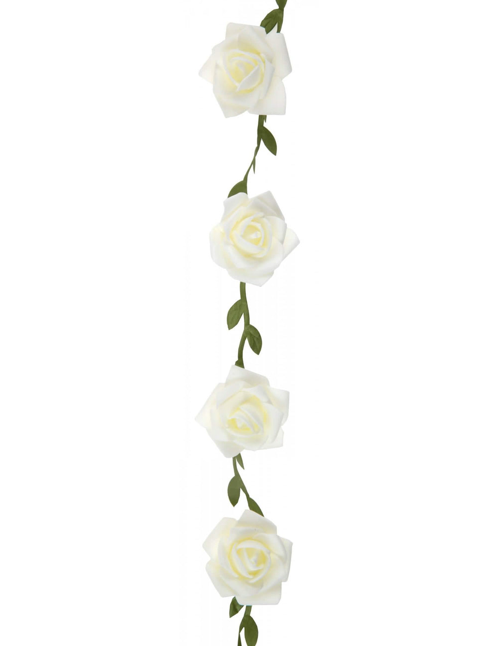 Grinalda de rosas brancas para decoração de casamento
