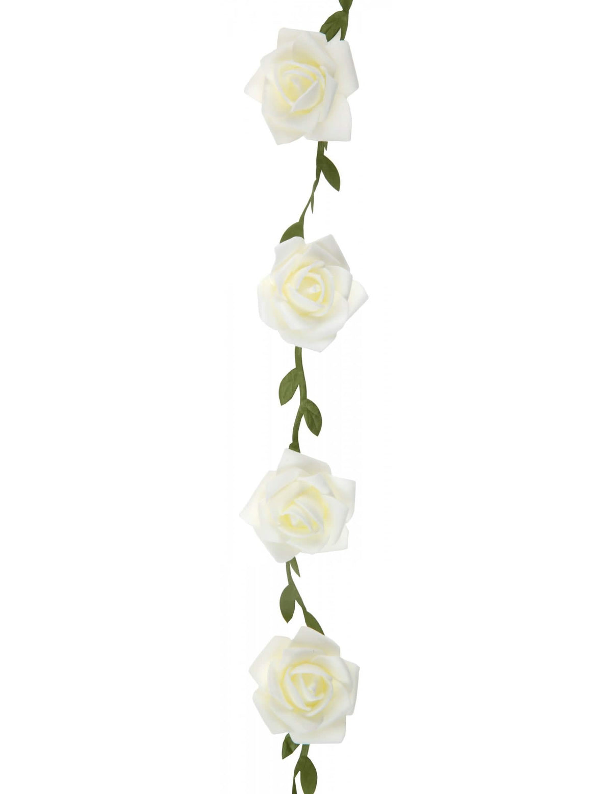 Grinalda de rosas brancas para decoração de casamento