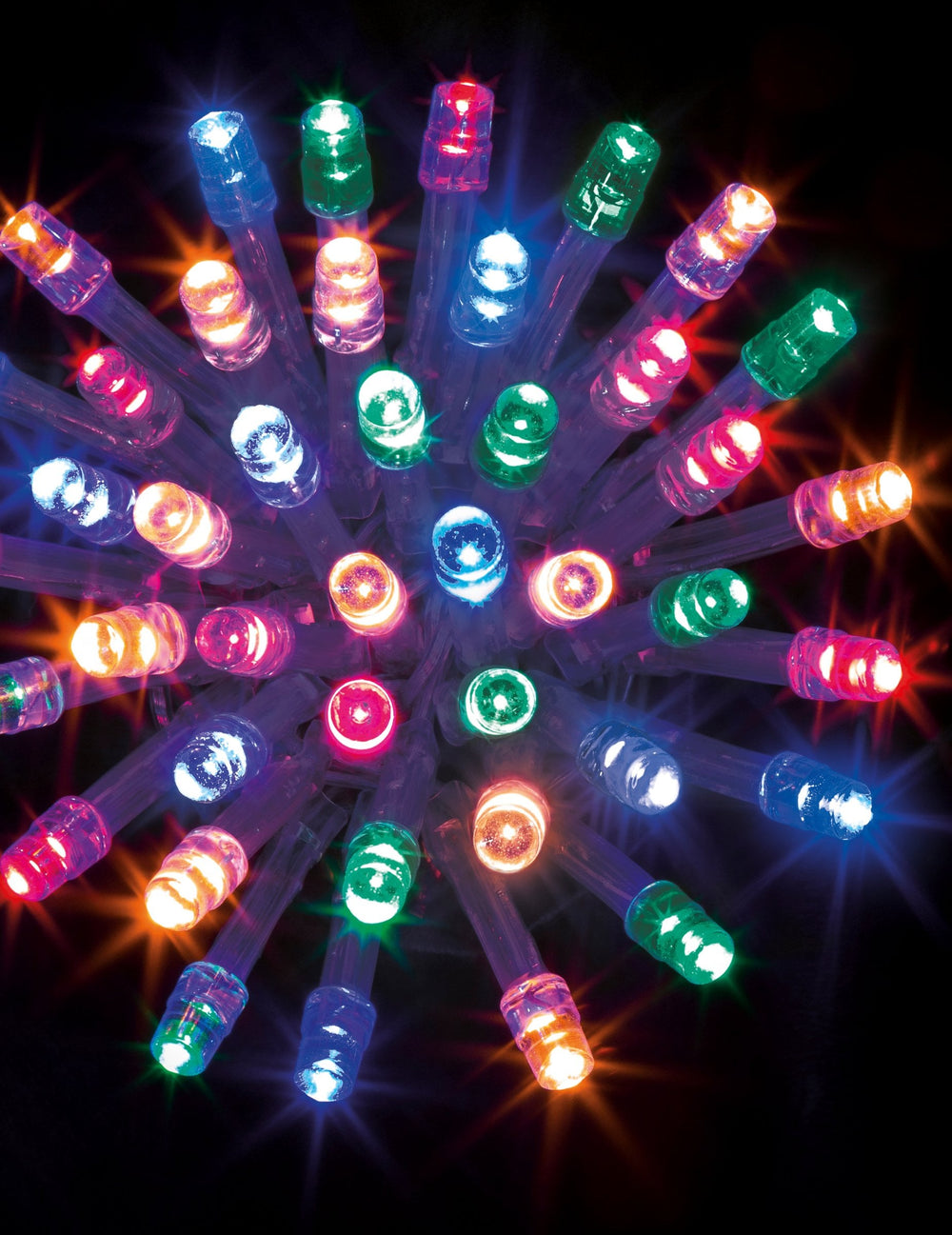 Guirlande extérieure 8 jeux de lumière multicolore 10 m