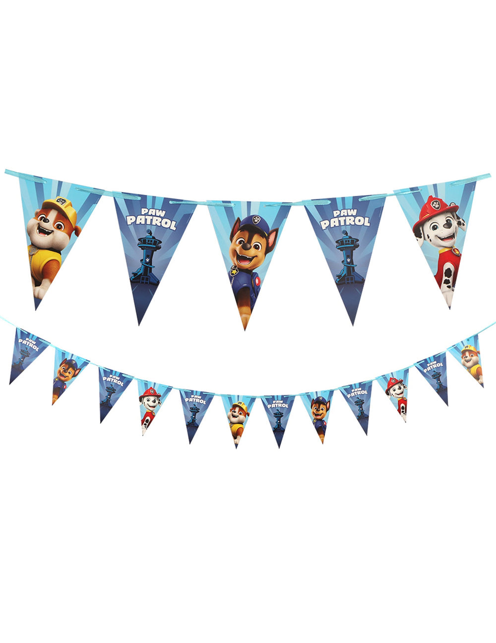 Guirlande fanions Pat'patrouille pour enfant bleue