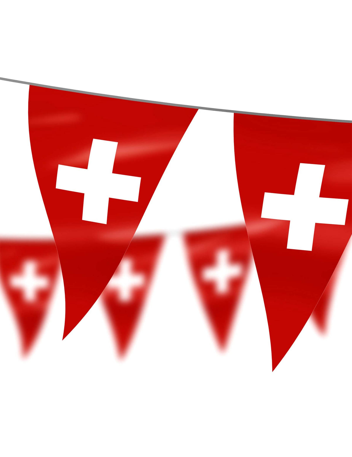 Grinalda de bandeirolas bandeira da Suíça 5 m