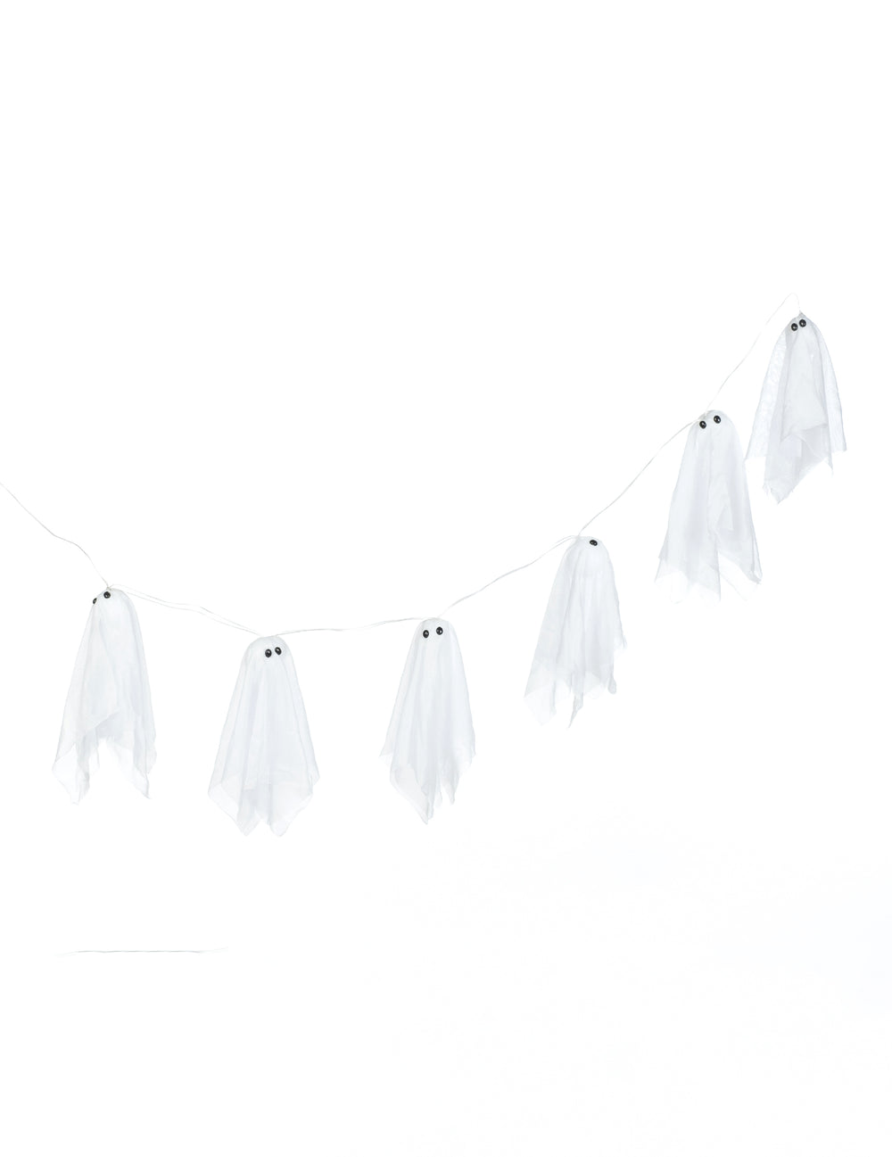 Vue d'ensemble de la guirlande fantômes lumineux Halloween
