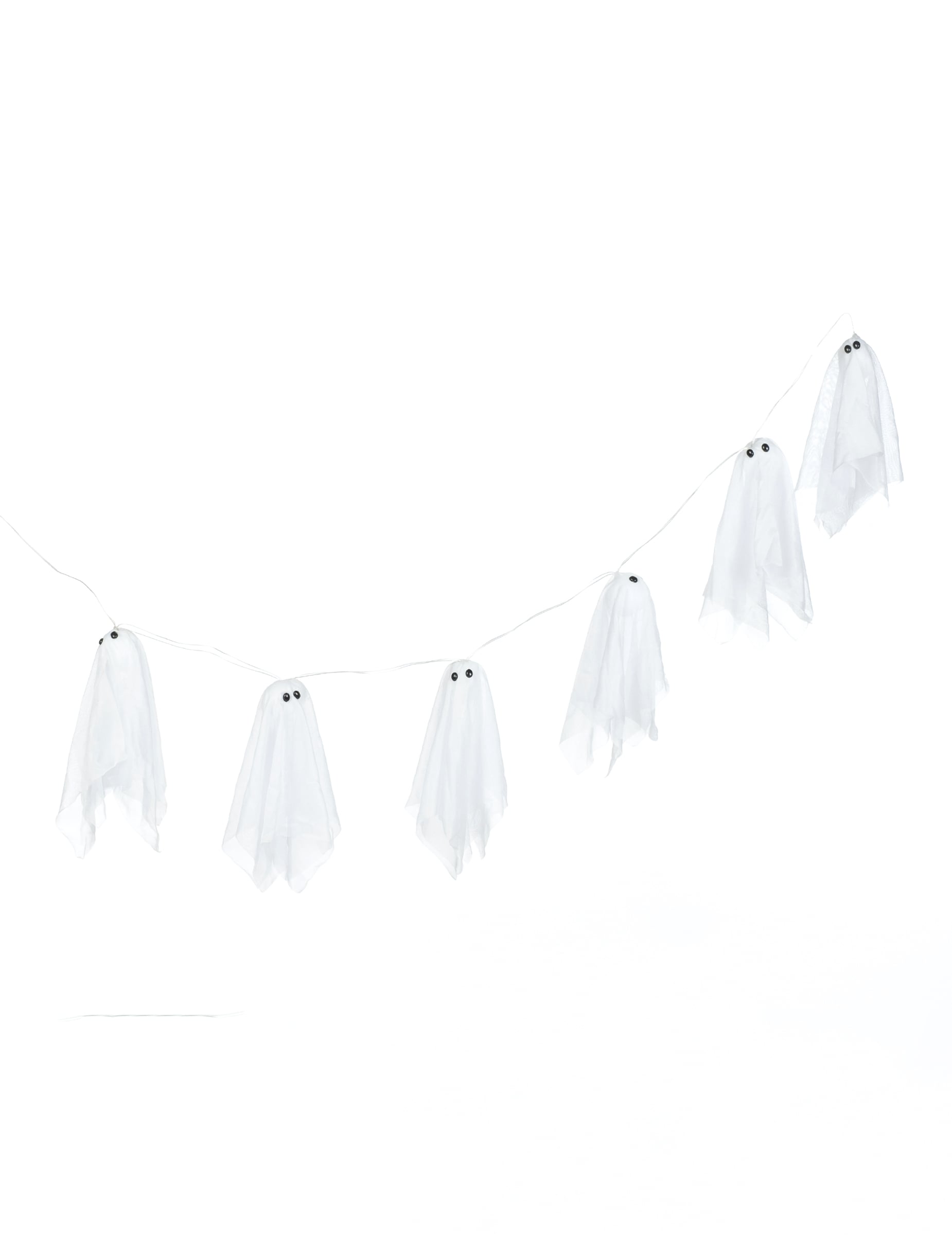 Vue d'ensemble de la guirlande fantômes lumineux Halloween