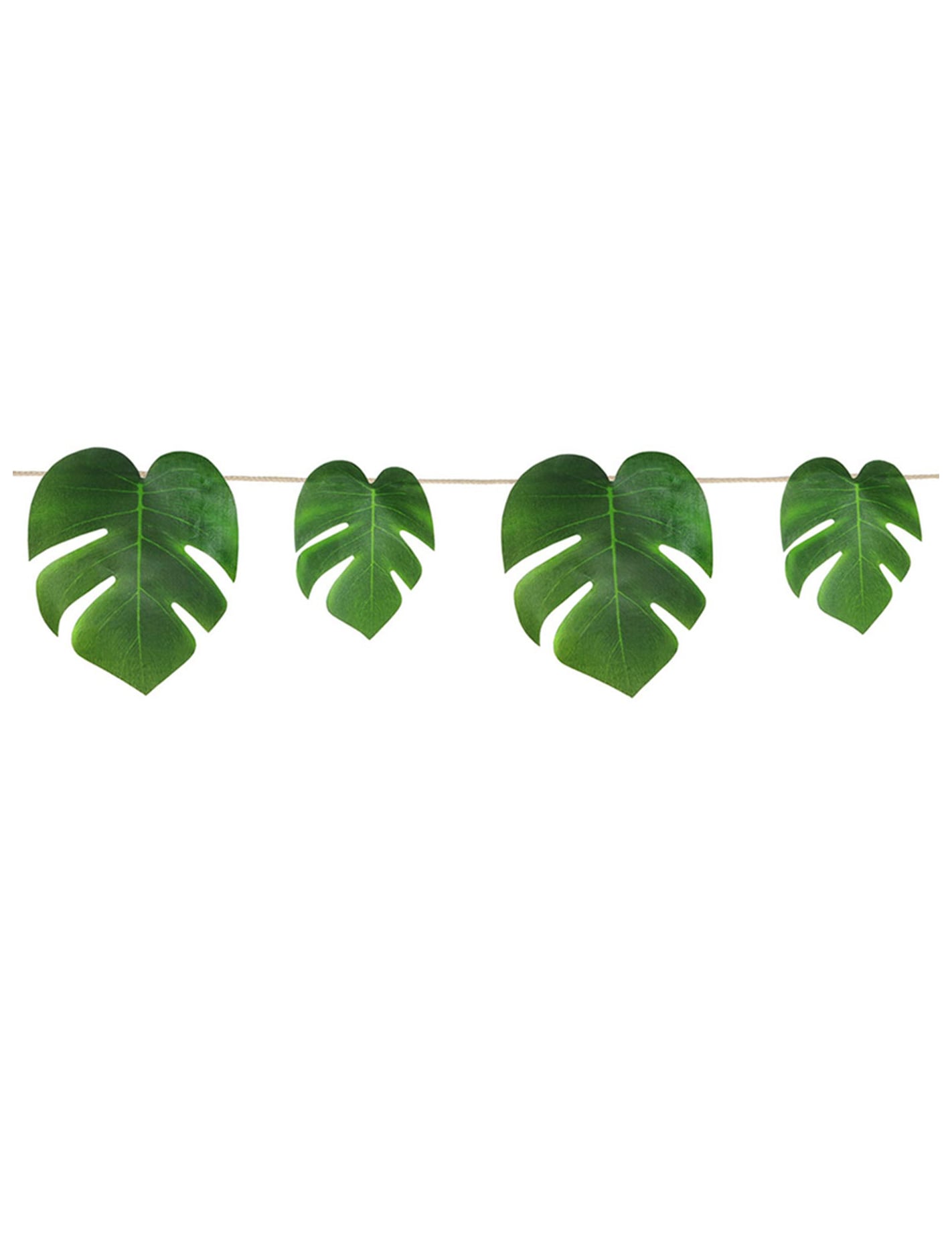 Guirlande feuilles tropicales monstera pour décoration verte