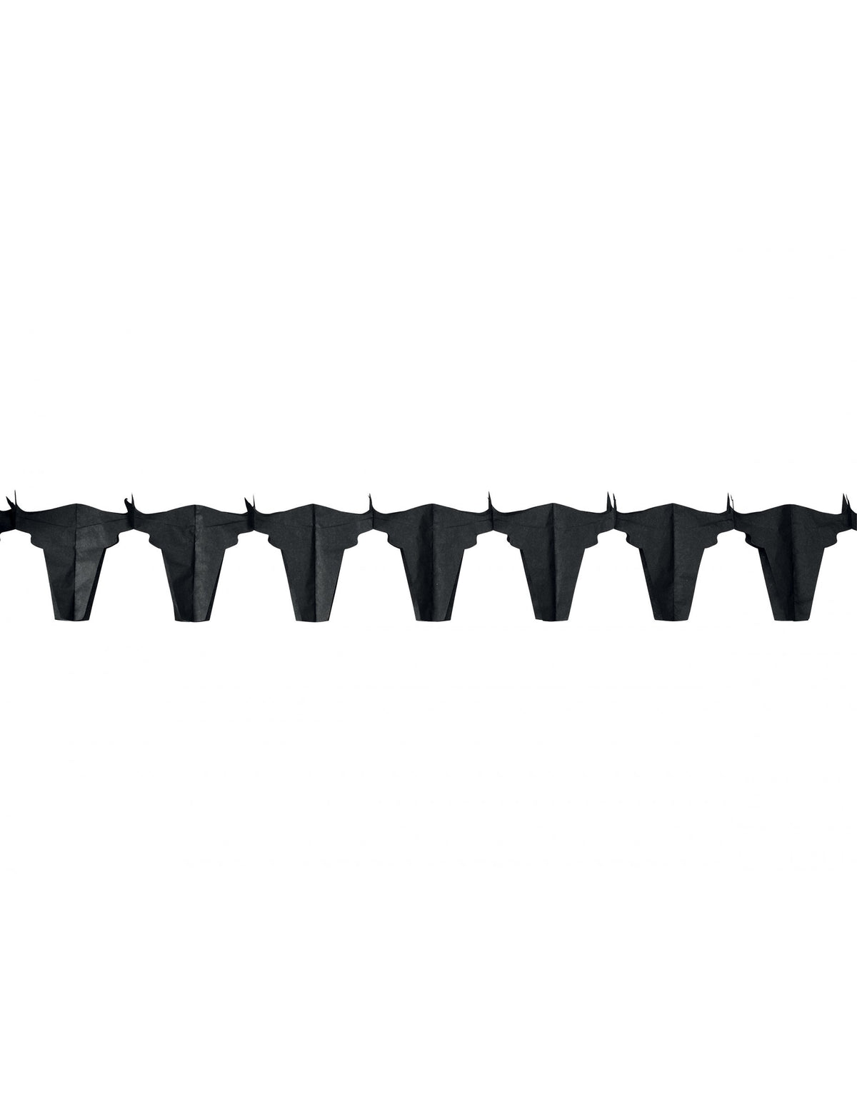 Guirlande taureau pour fête noir en papier ignifugé