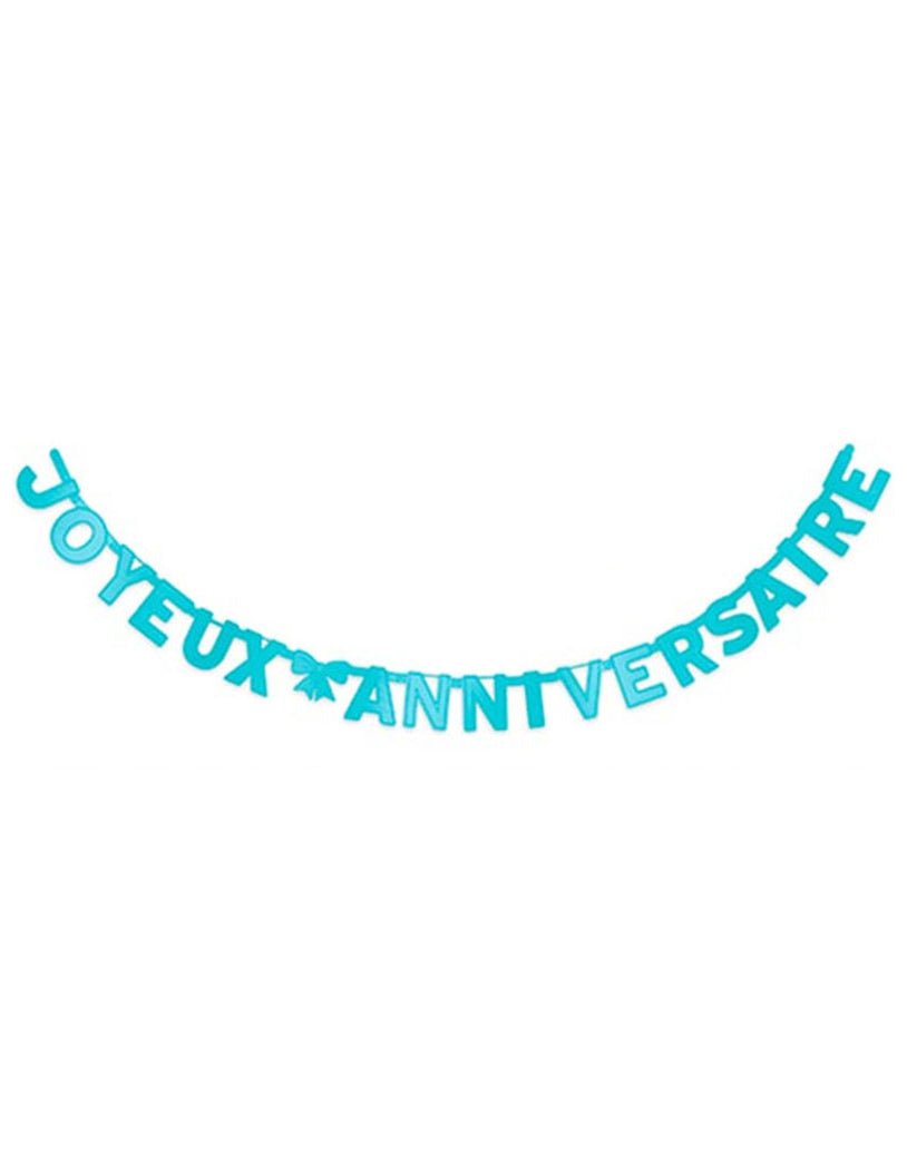 Guirlande Joyeux Anniversaire bleue