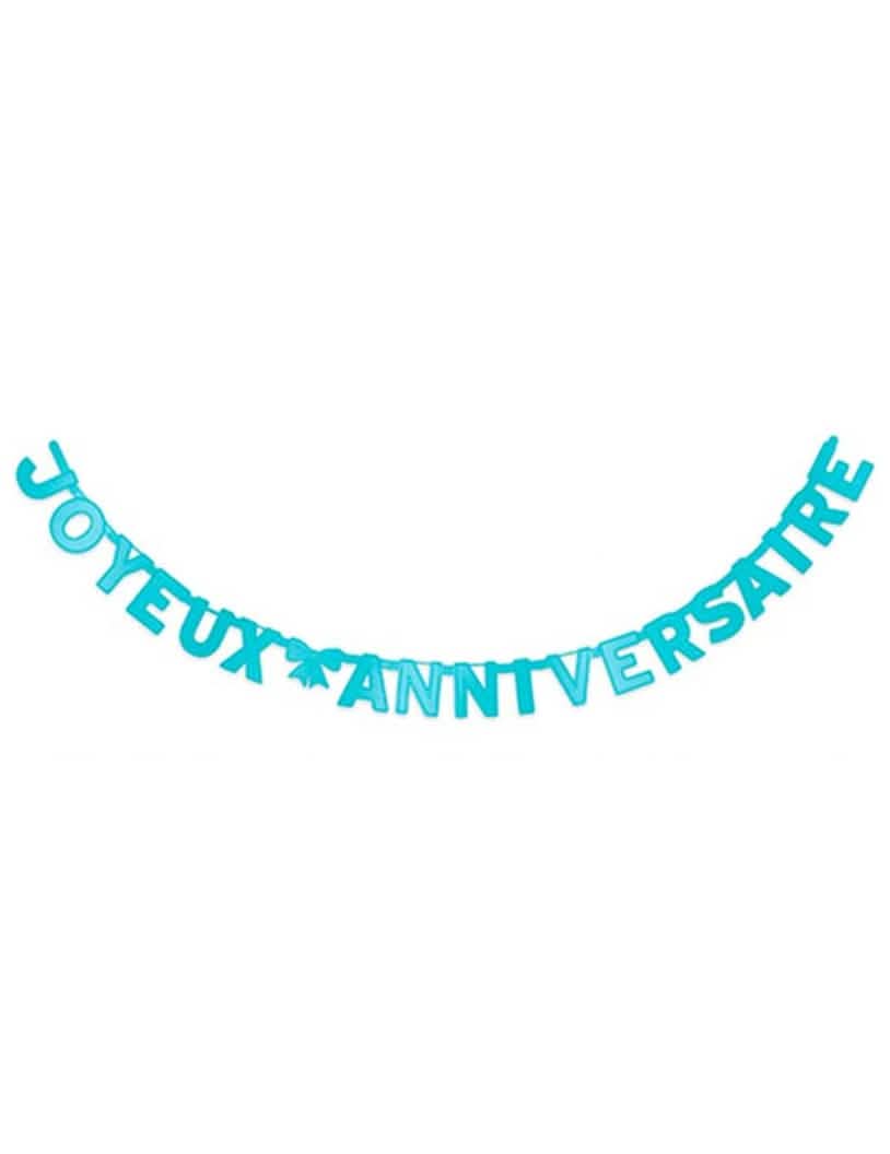 Guirlande Feliz aniversário azul
