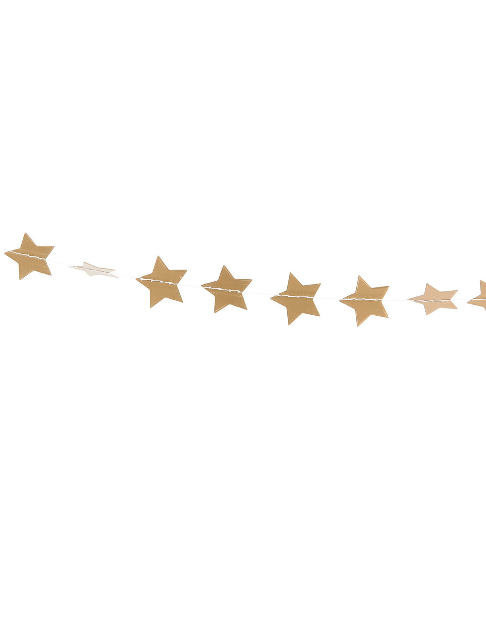 Mise en situation de la guirlande mini étoiles dorée pailletée