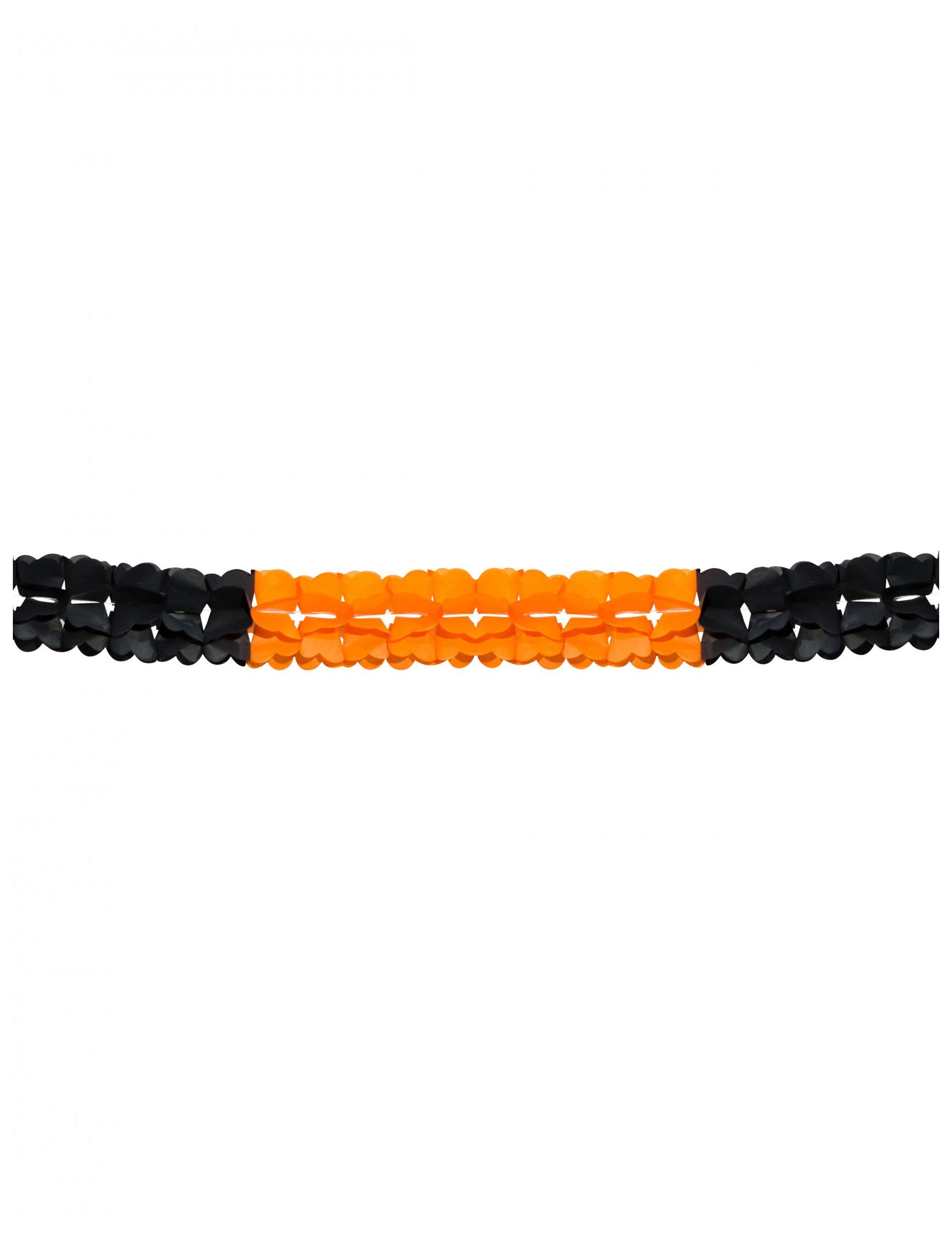Guirlande Halloween pour décoration orange et noir