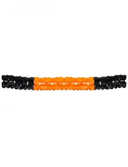 Guirlande Halloween pour décoration orange et noir