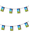 Guirlande papier ignifugé Football multicolore avec motifs de ballons