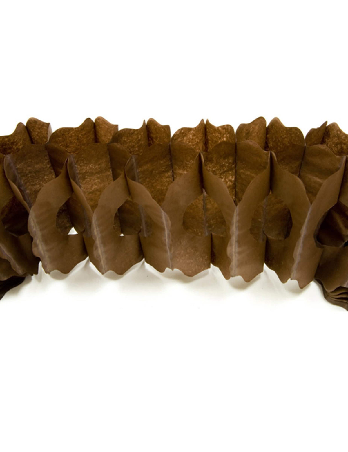 Guirlande de papel zínia para festa castanho