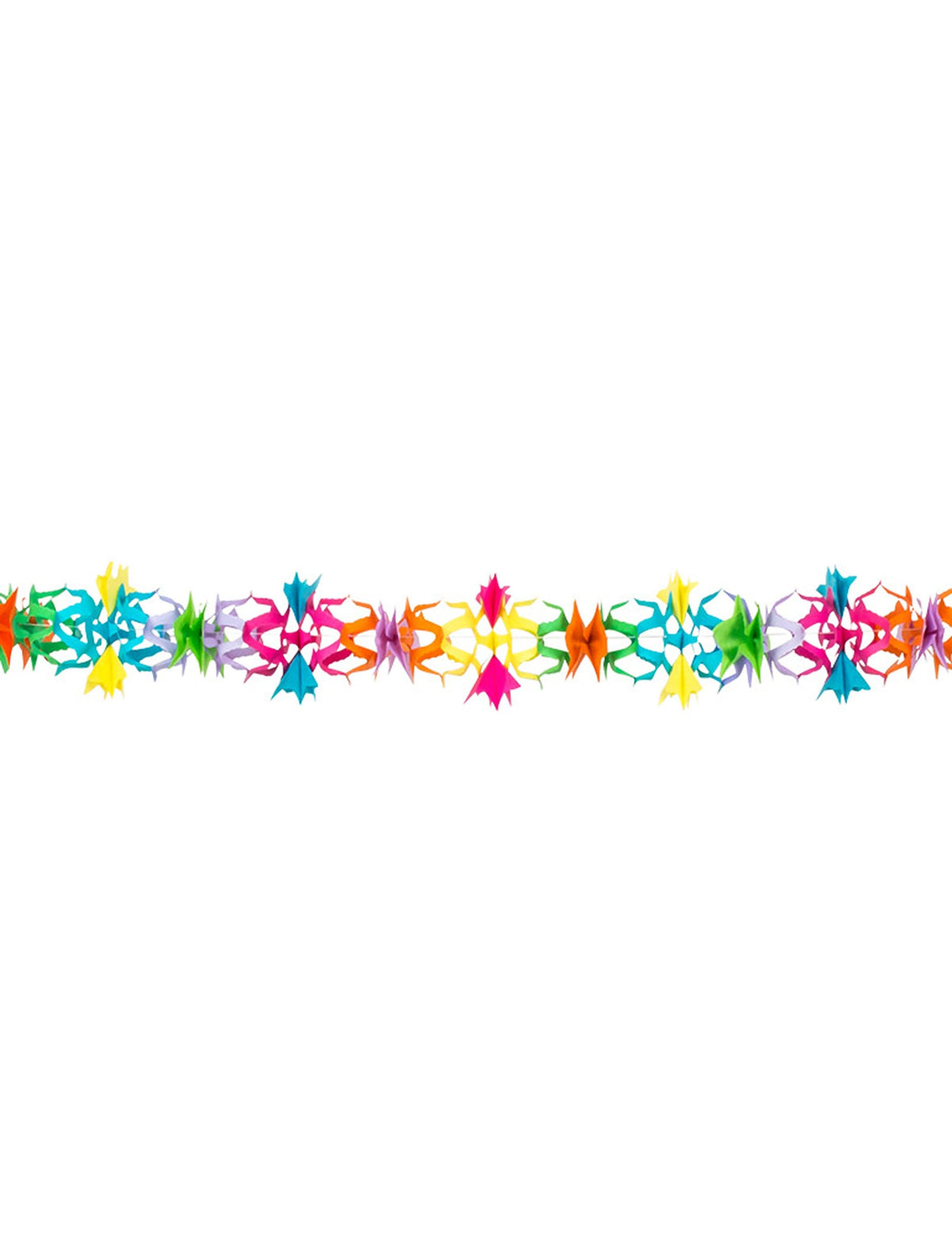 Guirlande papier motif fleurs multicolore