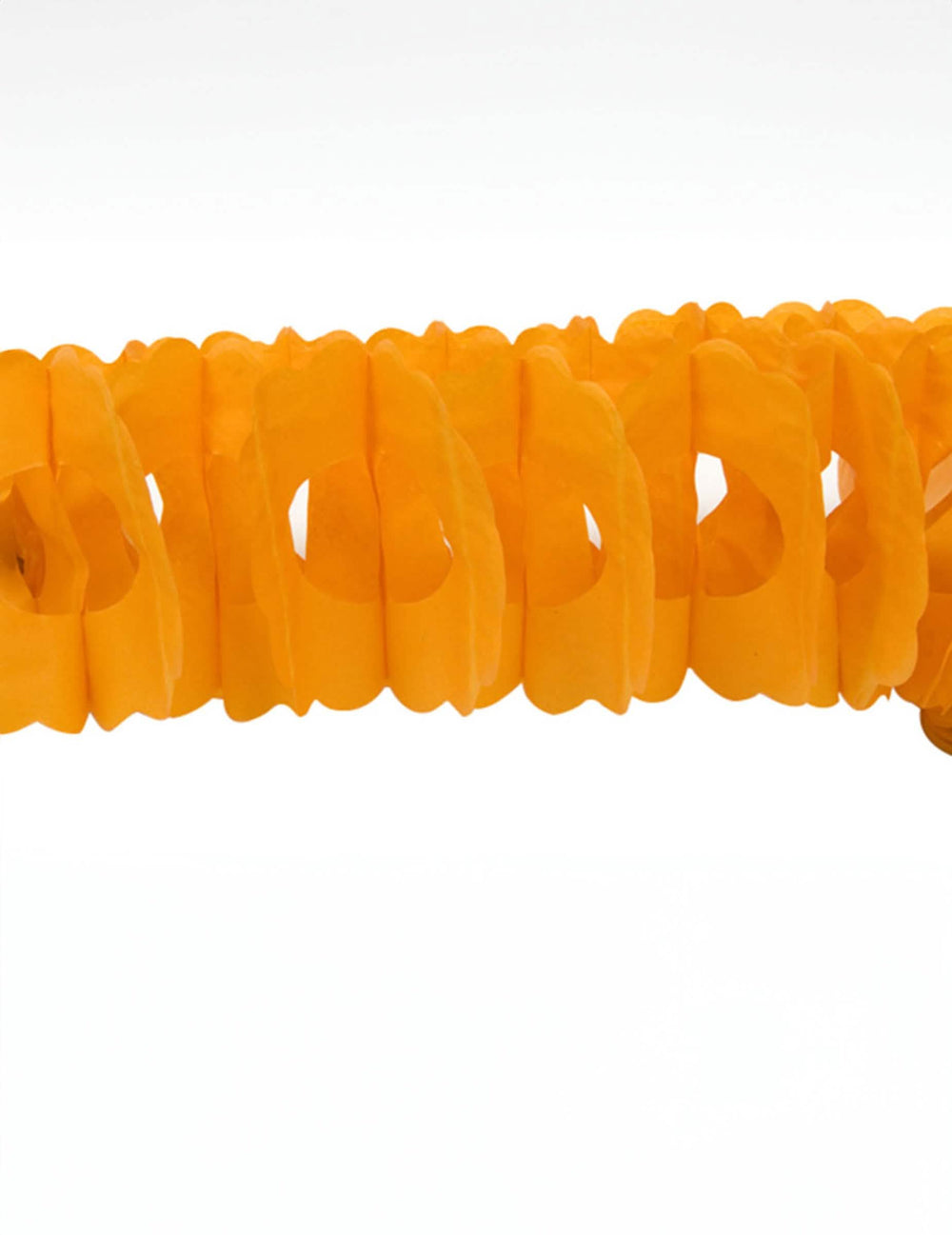 Guirlanda de papel cor de laranja para decoração de festa
