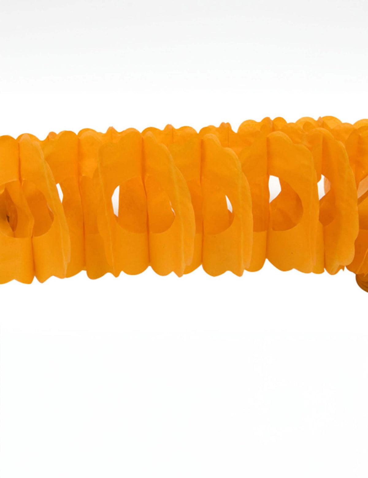 Guirlanda de papel cor de laranja para decoração de festa