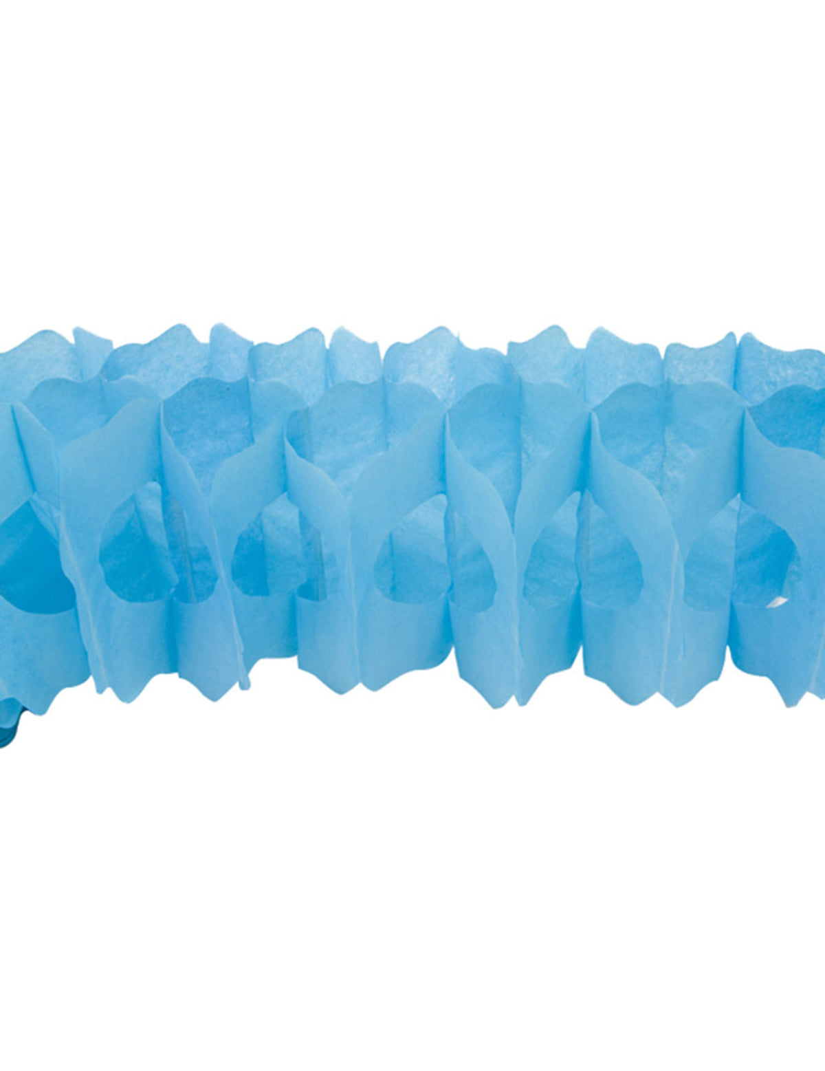 Guirlande en papier modèle Zinnia pour fête turquoise