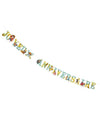 Guirlande en papier One Piece pour enfant bleue Joyeux Anniversaire