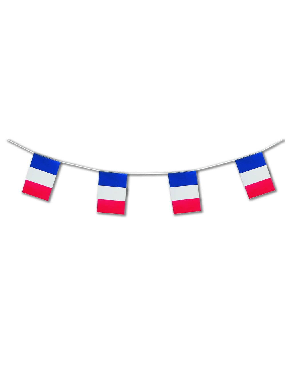 Guirlande de plástico frança azul branco vermelho