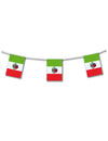 Guirlande plastique Mexique pour fête vert blanc rouge