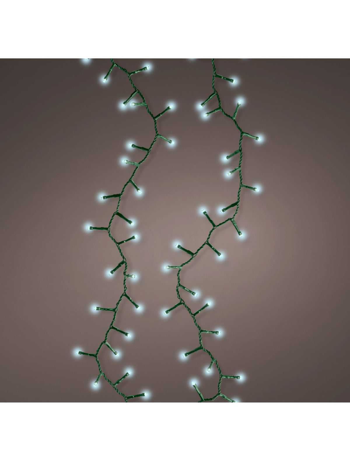 Guirlande lumineuse 400 LED pour décoration blanche 10 m avec 8 fonctions