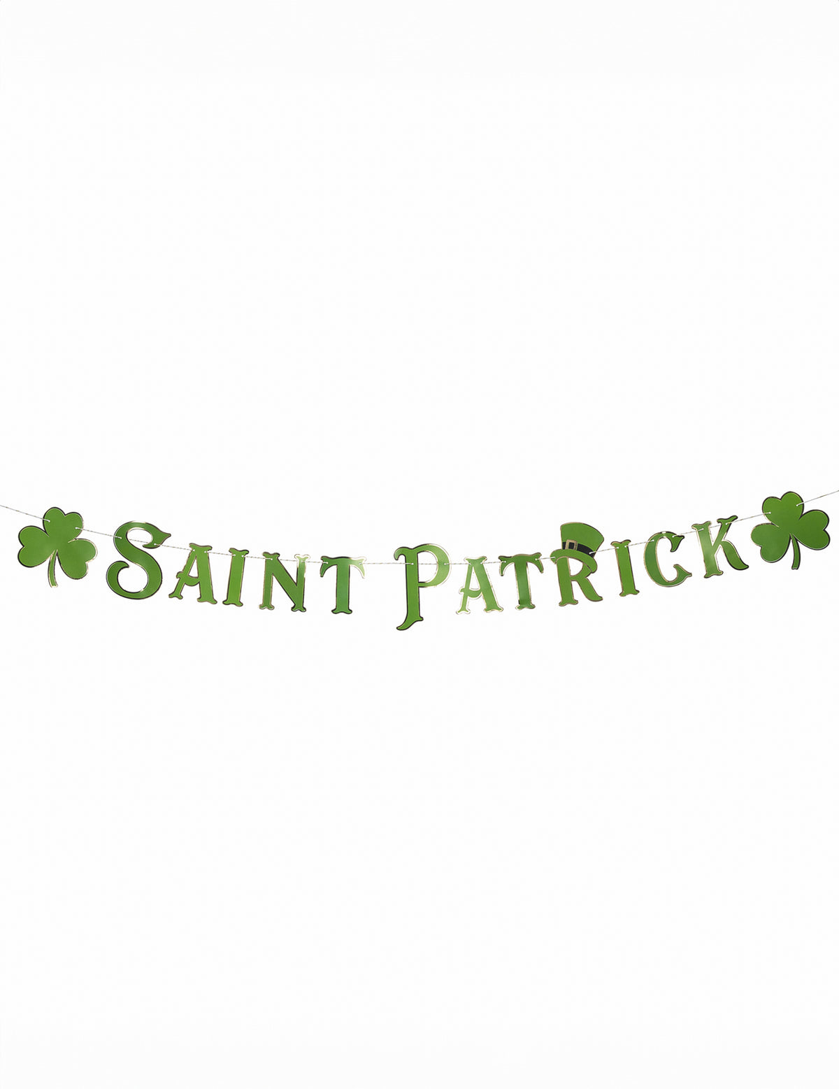 Guirlande Saint Patrick pour décoration verte avec trèfles