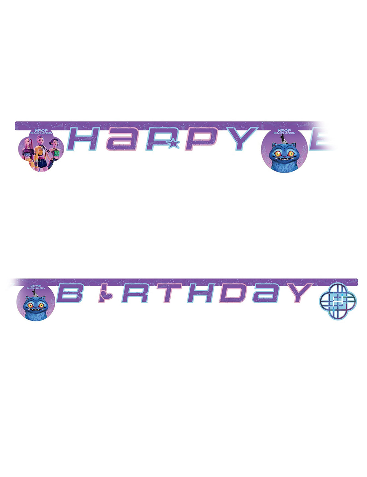 Guirlanda Happy Birthday K-pop Demon Hunters™