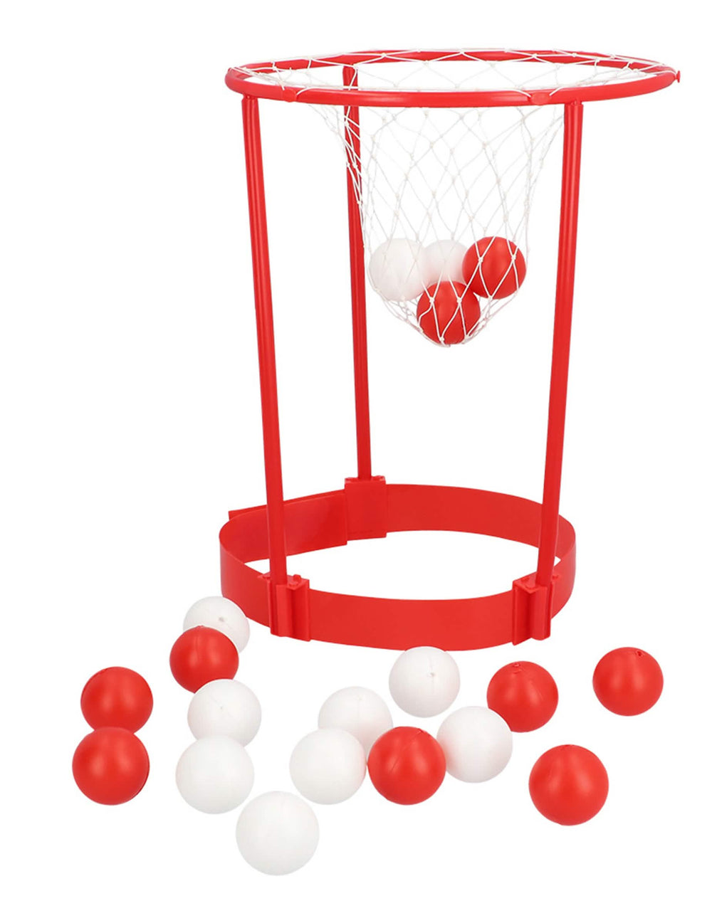 Panier et balles du jeu d'apéro basket shot