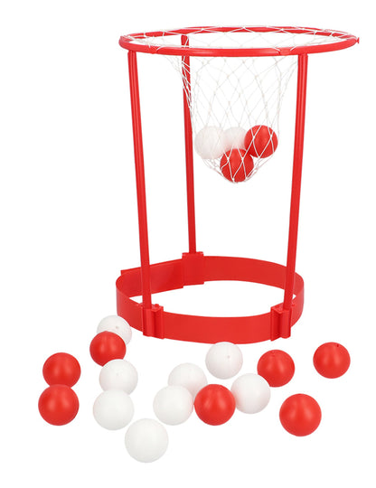 Panier et balles du jeu d'apéro basket shot
