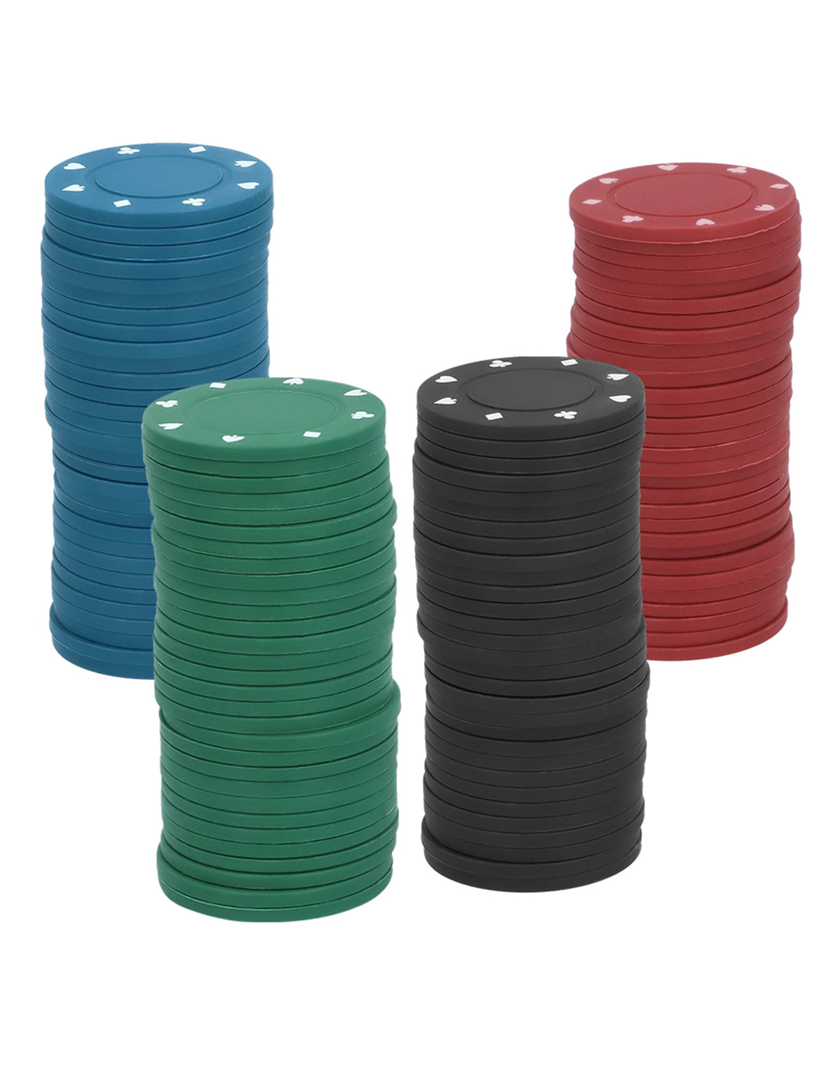 Détail des piles de jetons du jeu d'apéro drinking poker
