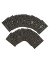 Jogo de 20 cartas oráculo adivinhação Cosmic Spirit em papel preto e dourado 8 x 11 cm