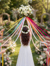 Jogo das fitas para casamento, 15 fitas multicoloridas