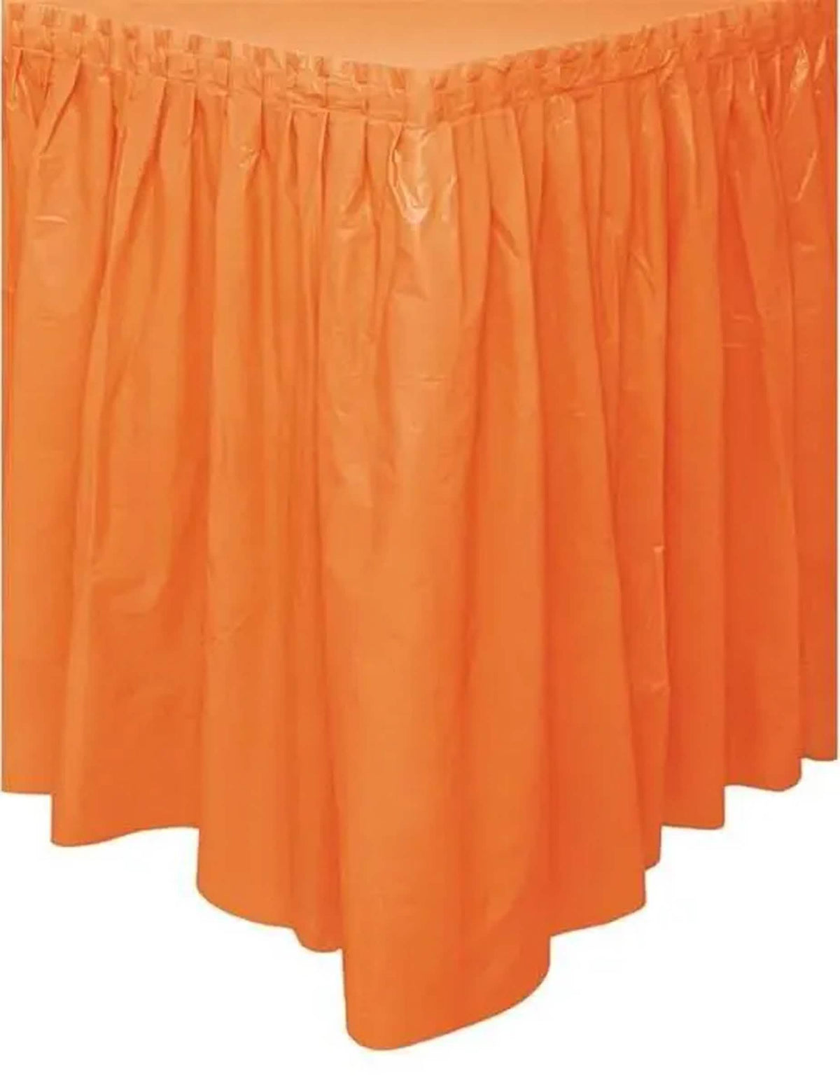 Saia de mesa de plástico cor de laranja
