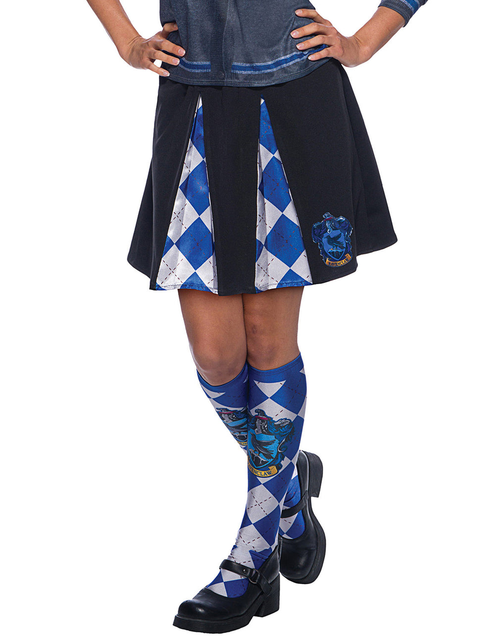 Jupe Serdaigle Harry Potter™ pour adulte noire et bleue avec blason