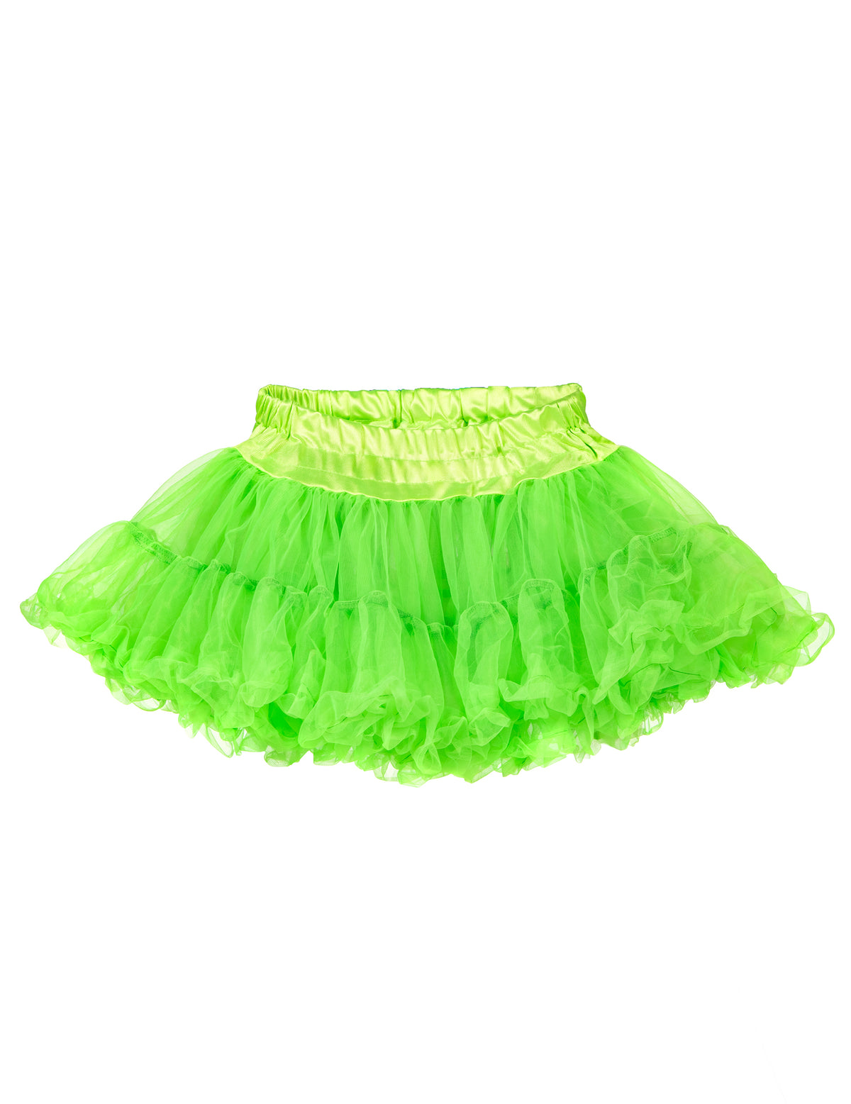 Jupe tutu bouffant pour adulte vert fluo