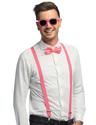 Kit de acessórios de 3 peças rosa néon UV