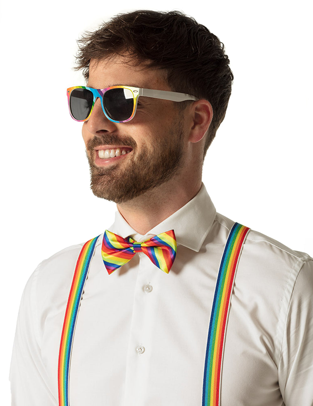 Vue de profil du kit d'accessoires arc en ciel
