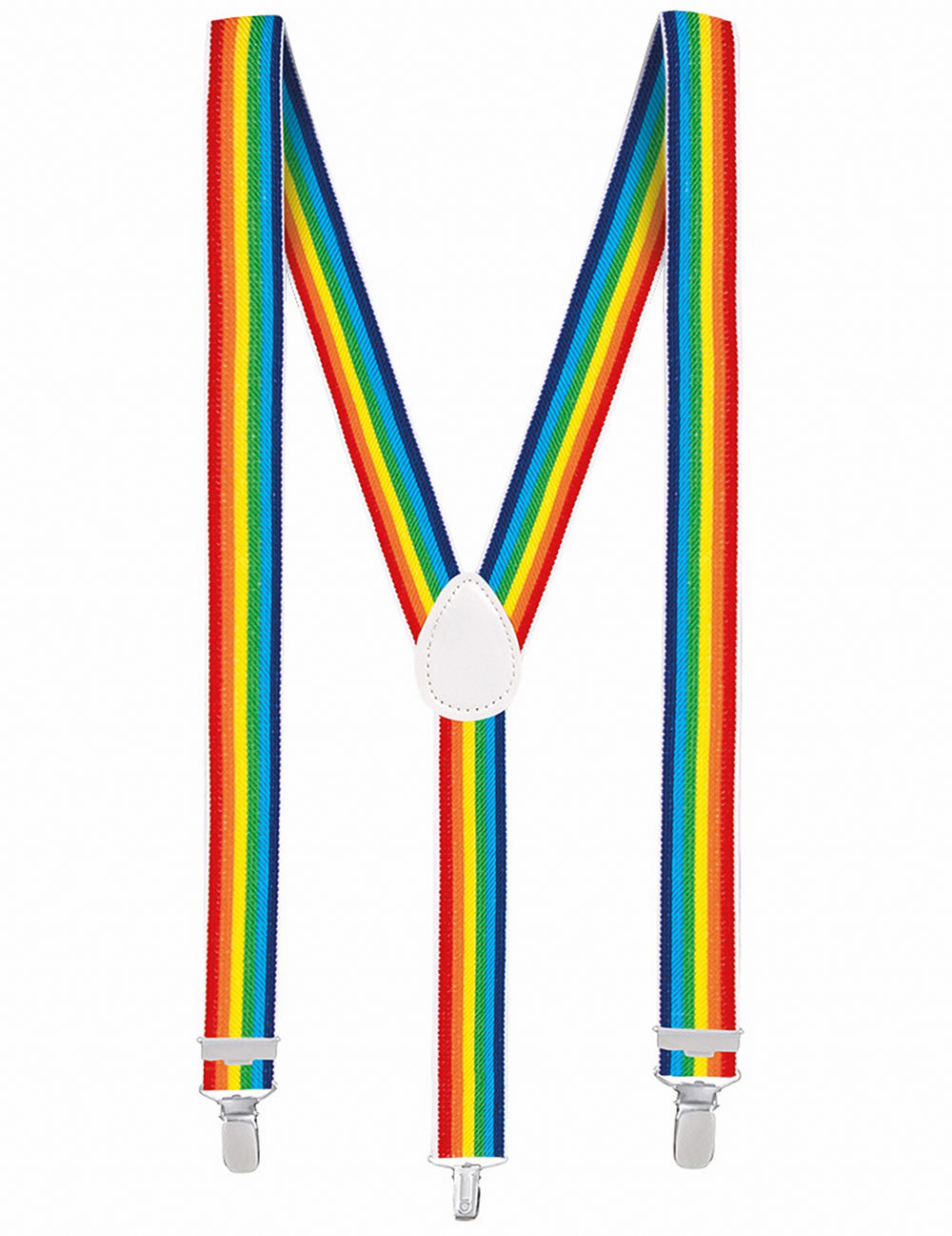 Vue de face des bretelles du kit d'accessoires arc en ciel