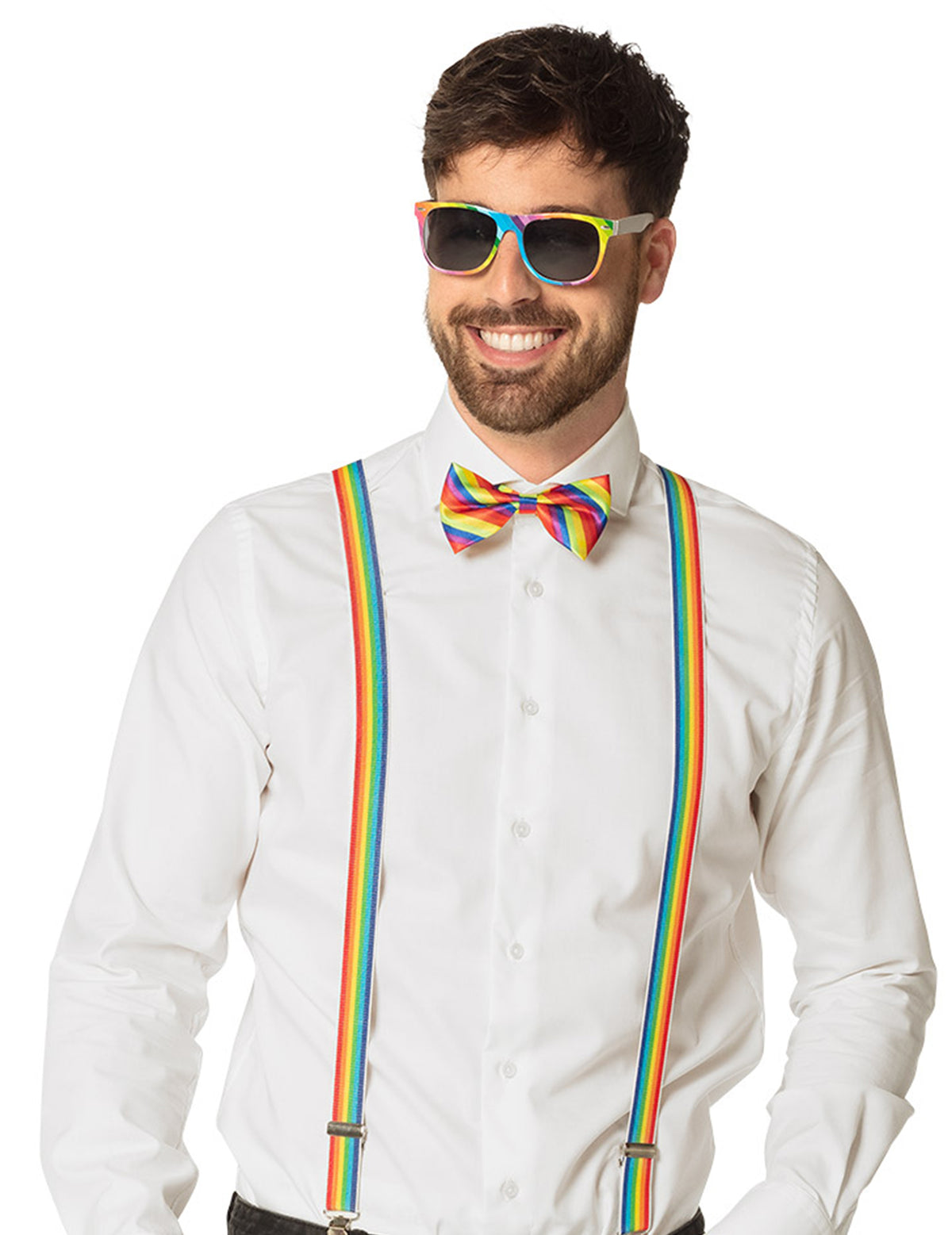 Vue de face du kit d'accessoires arc en ciel