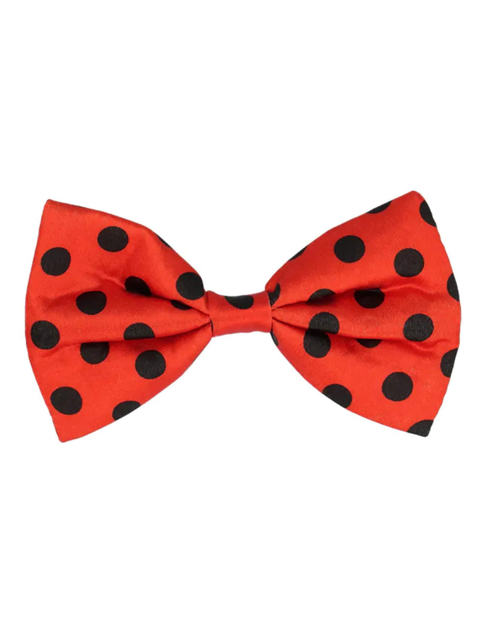 Nœud papillon rouge à pois noirs du kit accessoires coccinelle pour adulte