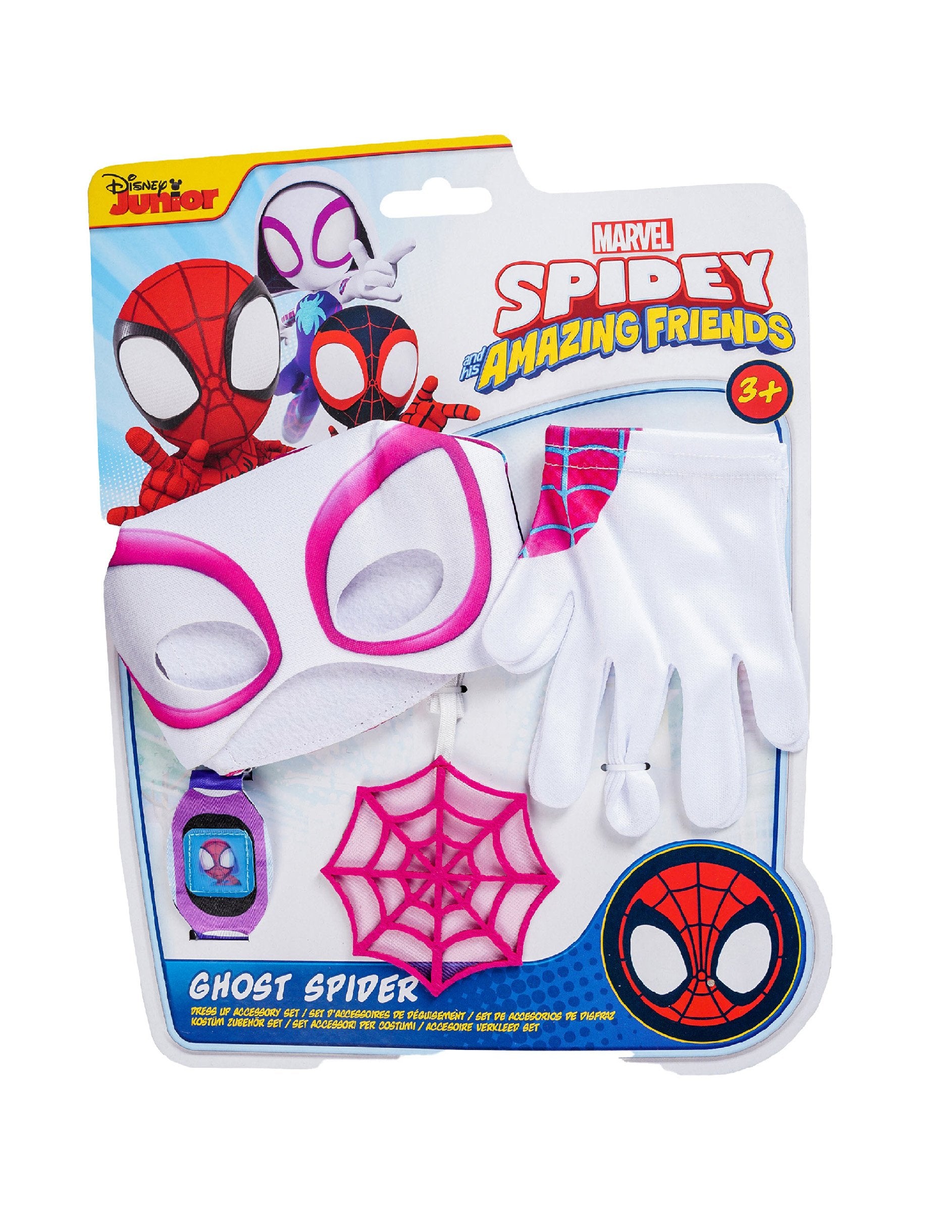 Vue de l'emballage du coffret accessoires Ghost Spider Spidey et ses amis